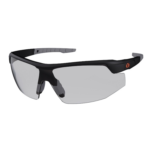 Ergodyne SKOLL, Safety Glasses, Anti-Scratch & Fog-Off+, Indoor/Outdoor Lens, Matte Black Frame, Half-Frame SKOLL-AFAS - main